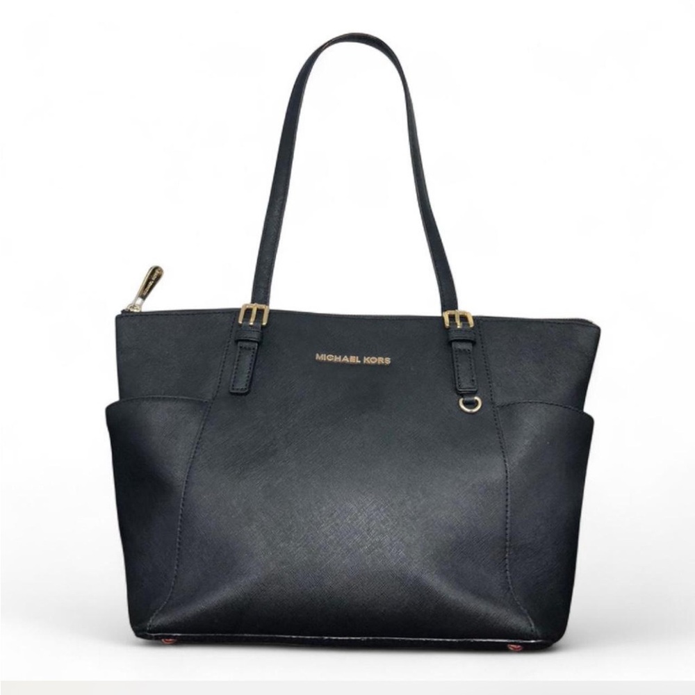 Michael Kors Saffiano Leather Top Zip Tote Bag